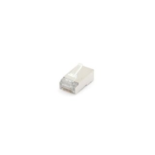Velleman - 8P8CRS - RJ45 Western-Modular-Stecker 8P8C Für Abgeschirmte Rundkabel