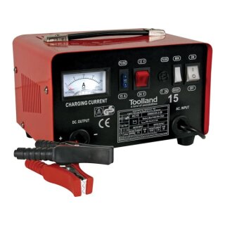 Toolland - AC15 - Ladegerät für 12/24 V Blei-Säure-Akkus - mit Boost-Funktion - 9 A