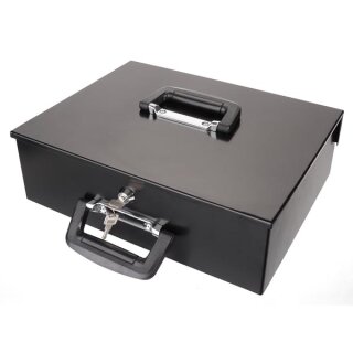 Perel Tools - BG70061 - Geldkassette - Herausnehmbaren Euro-Münzeinsatz - 27.5 x 35.5 x 10 cm - Schwarz - EOL