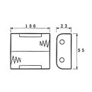Velleman - BH221B - Batteriehalter für 2 x...