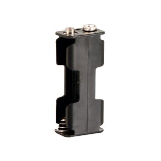 Velleman - BH322B - Batteriehalter für 2 x AA-Batteriehalter (Mit Druckanschlüssen)