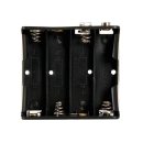Velleman - BH341B - Batteriehalter für 4 x AA-Batterien (Mit Druckknopfanschlüssen)