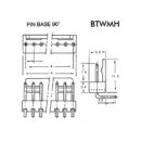 Velleman - BTWMH2 - Platinen-Steckverbinder 90° -...
