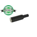Stereo-Klinken-Buchse - 2.5mm - Kunststoff, Schwarz