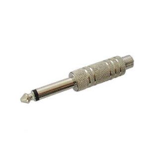 Velleman - CA021 - 6.35mm-Mono-Klinkenstecker - Vernickelt
