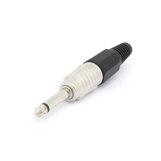 Velleman - CA027B - Profesioneller 6,35 mm-Mono-Klinenstecker - Schwarz