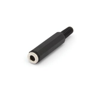 velleman -  CA033H - Mono-Klinken-Buchse - schwarz, Kunststoff 6,35mm