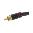 Velleman - CA052R - Cinch-Stecker - Vergoldete Spitze -...