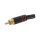 Velleman - CA052R - Cinch-Stecker - Vergoldete Spitze - Schwarzes Metallgehäuse - Rot
