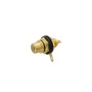 Vellman - CA057B - Cinch-Einbaubuchse - Vergoldet - Schwarz