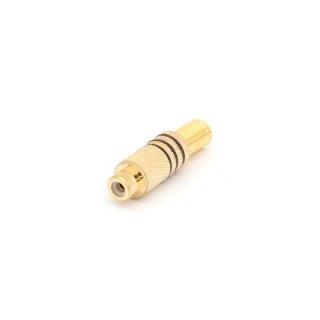 Velleman - CA059B - Cinch-Buchse - Vergoldet - Schwarz