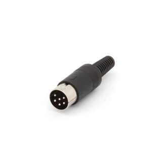Velleman - CA083 - DIN-Stecker (Audio) - 6-Polig 240° - Schwarz