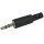 Velleman - CA111 - 3.5mm-Stereo-Klinkenstecker - Kunststoff, Schwarz