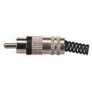 Velleman - CA116B - Cinch-Stecker - Vernickelt - Schwarz