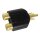 Cinch Adapter 2x RCA Buchse auf 1x RCA Stecker vergoldet | Audio Adapter