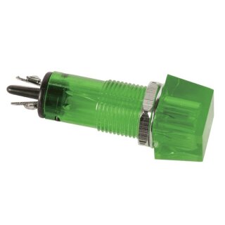 Velleman - CCAF012VBL - Kontroll-Lampe - Eckig - Grün - 12 V - 11.5 x 11.5 mm