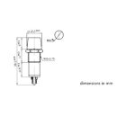 KONTROLL-LAMPE - ECKIG - GELB/ORANGE - 220 V - 11.5 x 11.5 mm