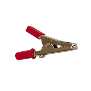 Velleman - CM8R - Unisolierte Abgreifklammer mit Schraubanschluss 55 mm - Rot
