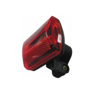 Fahrrad Rückstrahler & Jogger-Licht mit 5 roten LEDs, Radhalter