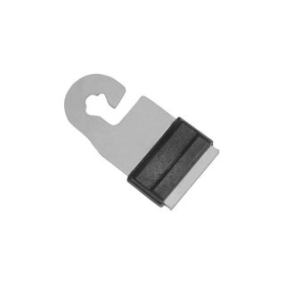 Gate handle connector Litzclip for 10/20 mm tapes, inox, 4pcs