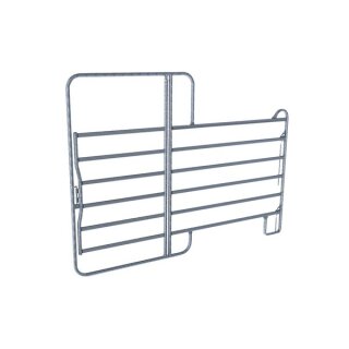 Fence panel with gate, 3,0 m galvanized, height: 2,20 m