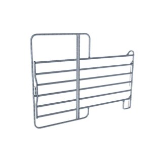 Fence panel with gate, 3,6 m galvanized, height: 2,20 m