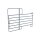 Fence panel with gate, 3,6 m galvanized, height: 2,20 m