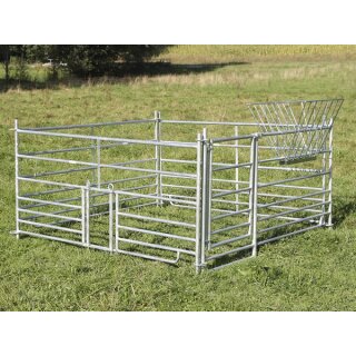 Sheep panel with gate, 2,75 m, height: 92 cm, galvanized
