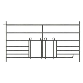 Sheep panel with feeding device, 1,83 m; height: 92 cm