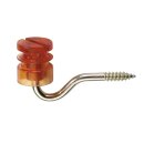 Slit insulator, yellow, 6,0 mm, 25 pcs