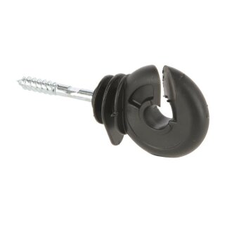 ring insulator black, compact long support, 25 pcs