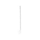 Full Plastic Post with steel Double Prong,102 cm,white, 5...