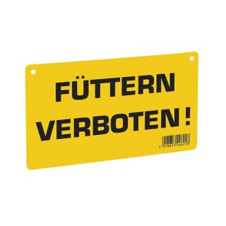 Warning sign - do not feed