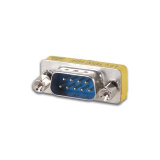 GENDER CHANGER - SEHR FLACH - 9-POL. D-STECKER / 9-POL. D-STECKER