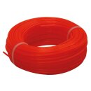 Toolland DC24025 Trimmerschnur 2,4 mm 25 m Nylon Rot...