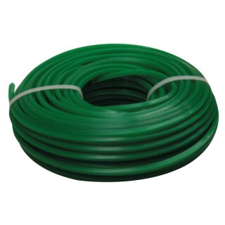 Toolland DC32050 Trimmerschnur 3,2 mm 50 m Nylon Grün für Freischneider