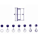 Seder Groupe - DK15NWS - Deckel für 15mm Knopf...