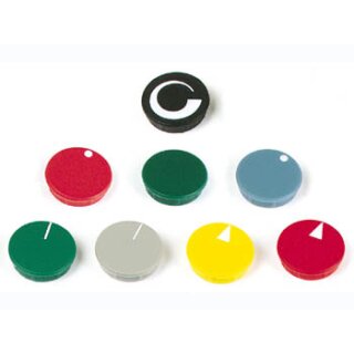 Seder Groupe - DK21RWS - LID for 21mm Button (Red- White line)
