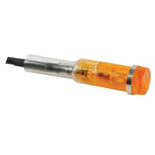 KONTROLL-LAMPE - RUND - GELB/ORANGE - 220 V - 9 mm