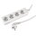 Perel EB4N 4-fach Steckdosenleiste 1,5 m | Kindersicherung | 3500 W