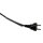 HQ Power - EB4STBHQ-G - Steckdosenleiste, 4 Schutzkontakt-Steckdosen, Kabel 1.5 m, 3G1.5, Schrumpfschlauch zum Etikettieren, Innenbereich, Schwarz