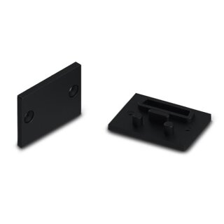 LEDsON EC-EP-B1 Aluminiumabdeckung für Alu-Epoxi-Profil Schwarz