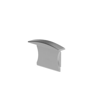 LEDs-ON - EC-RSL15-H3 - Alu-Endkappe für LED-Einbauprofil Recessed Slimline 15 mm - Ohne Kabelloch - Silber