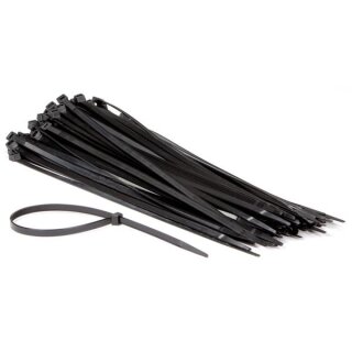 NYLON-KABELBINDER-SET - 7.6 mm x 400 mm - SCHWARZ (100-tlg.)