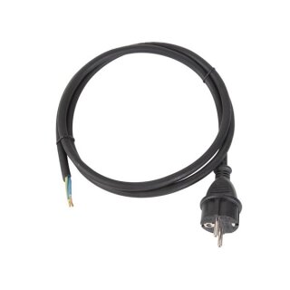 NETZKABEL - GUMMI - 1.5 m - 3G1.5 - CEE 7/7 STECKER - KABEL, FREIES ENDE