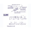velleman - FB120E0 - Resisitor Metalfilm 0,6 W 5% 120E