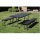 Perel FP160R Klappbank in Rattan-Optik 180 x 25 x 43 cm | Wetterfest & bis 400 kg belastbar