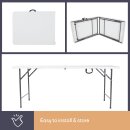 Perel FP183 Klapptisch 180 x 70 cm | Buffet-, Camping- & Gartentisch