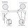 Perel FP183 Klapptisch 180 x 70 cm | Buffet-, Camping- & Gartentisch