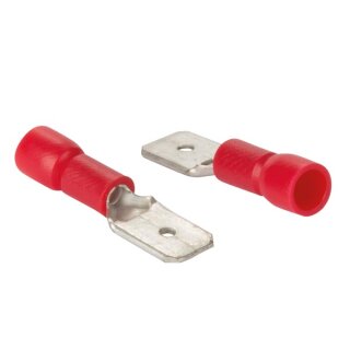 Velleman - FRM - Flachstecker 6,4 mm Rot